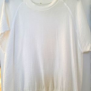 Aquarius Cocktail gauze short-sleeved sweatshirt. Size 3/L
